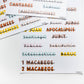 Español Books of the Bible Header Labels - BOHO