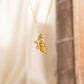 (9pc) 18K Gold PVD Stainless Steel Faith & Love Charm Set