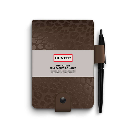 Hunter Umber Leopard Mini Jotter