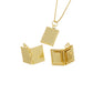 Gold Cross Locket Charm, photo locket for Necklace CPG2948