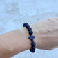Lava Stone Cross Bracelet