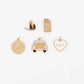 18K Gold PVD Stainless Steel Just Married Car Charm