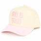 C.C GOD IS GOOD Embroidered Letter Two Tone Trucker Hat