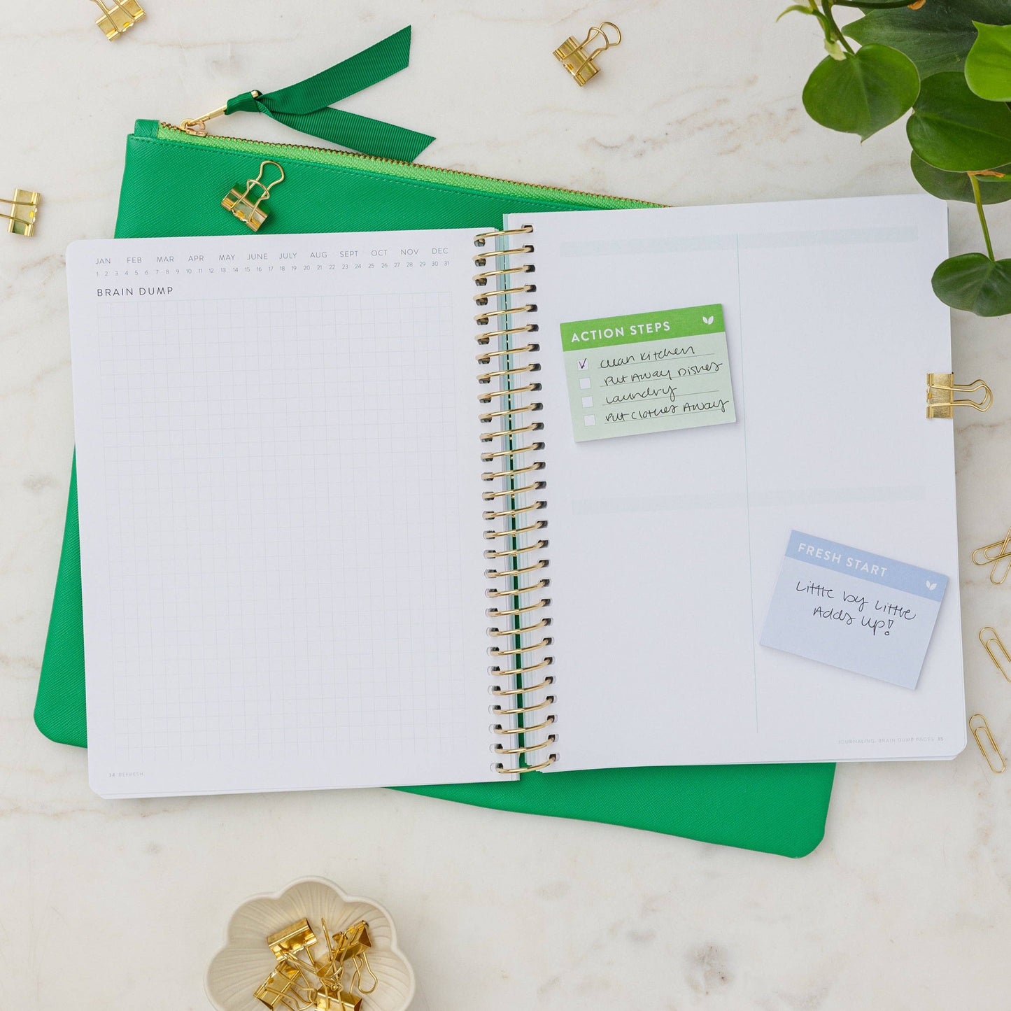 Refresh Brain Dump Journal | Navy