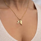 (9pc) 18K Gold PVD Stainless Steel Faith & Love Charm Set