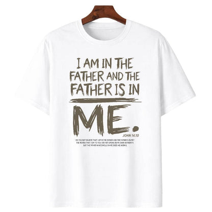 The Father Is In Me John 14:10 Vintage Cotton Graphic Tee