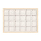 Natural Wood & Suede 24 Unit Jewelry Tray Display