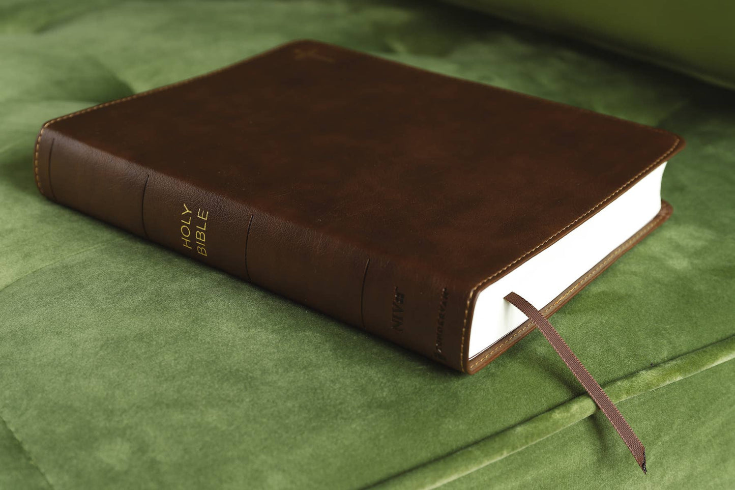 NIV Journal The Word Bible, Double-Column Leathersoft Brown