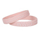 Silicone Bracelet - WWJD He Would Love First - Blush - Pk12