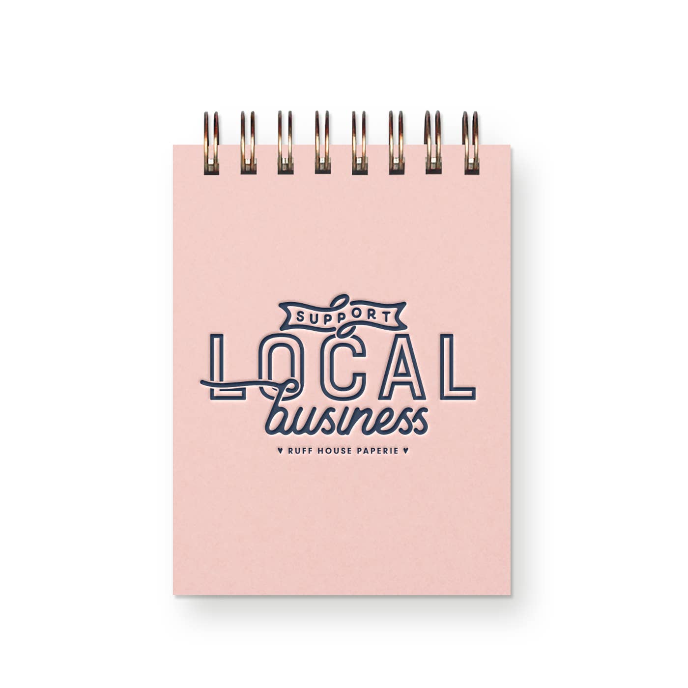 Custom Support Local Business Mini Jotter Notebook