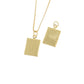 Gold Cross Locket Charm, photo locket for Necklace CPG2948