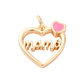 18k Gold Plated Brass Mama Heart Charm