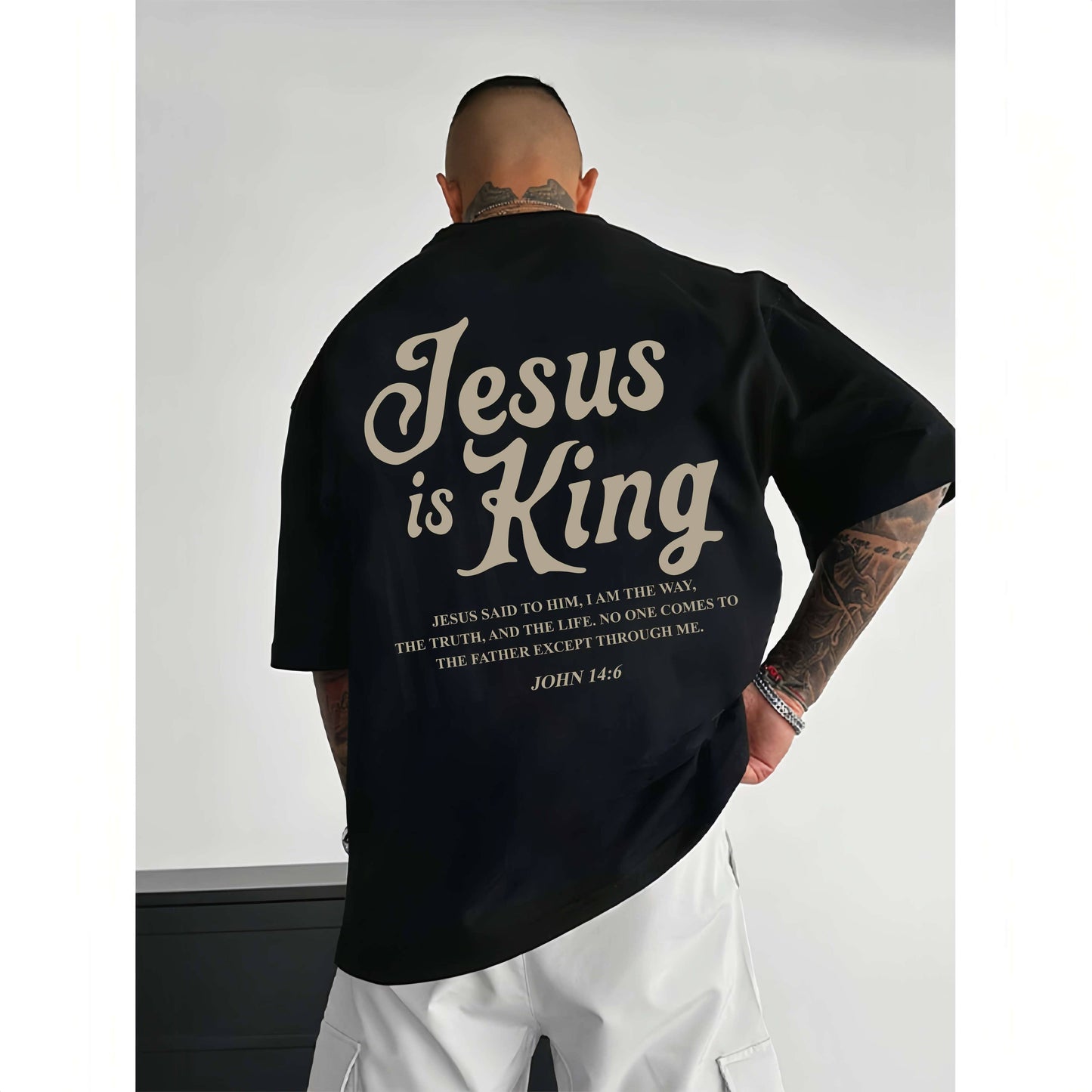 Jesus is King John 14:6 Bible I Am The Way Print Tee