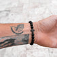 Lava Stone Cross Bracelet