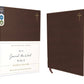 NIV Journal The Word Bible, Double-Column Leathersoft Brown