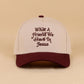 0304 What A Friend We Have In Jesus Two Tone Cotton Hat SI-29576