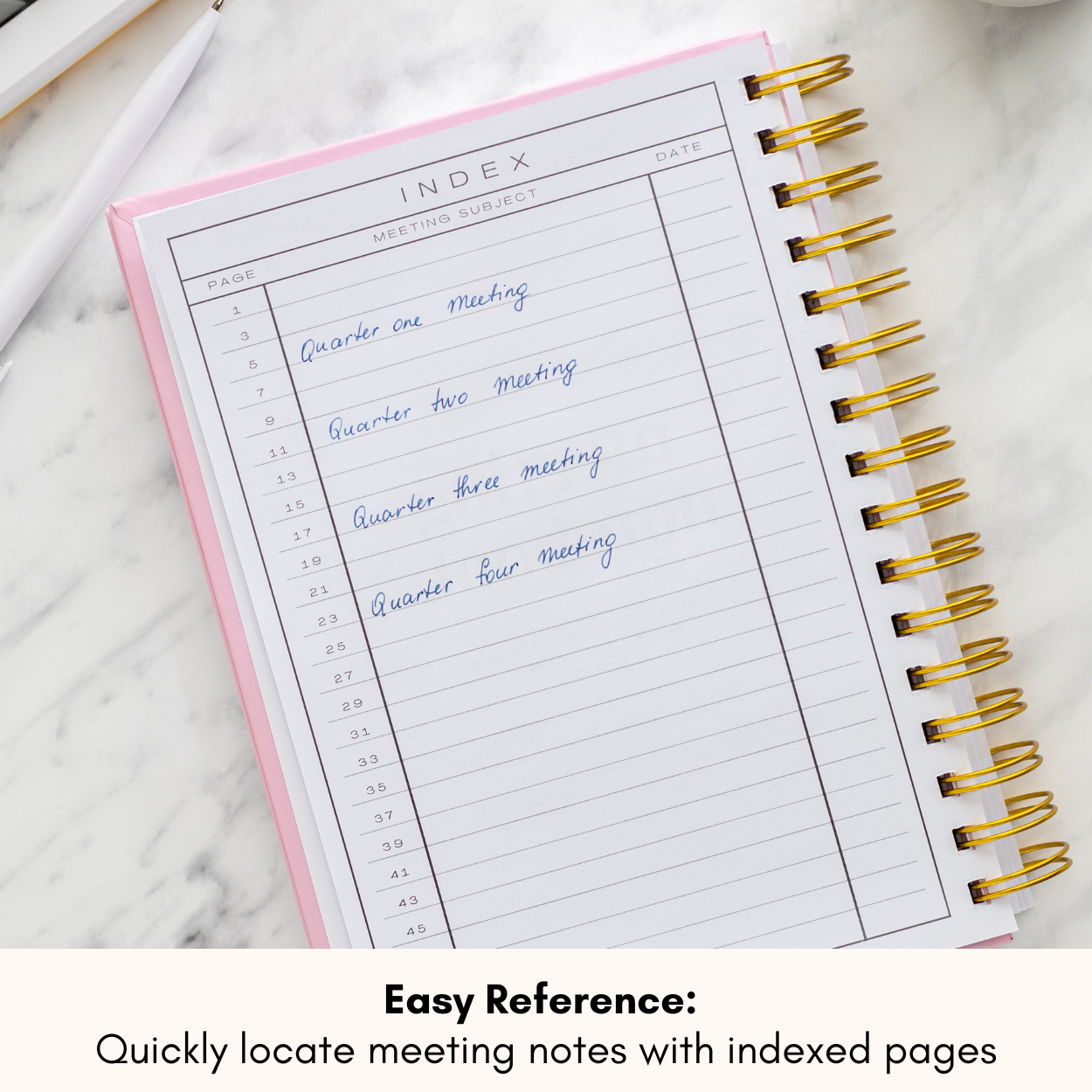 Lamare Meeting Notebook – Project Planner & Work Organizer