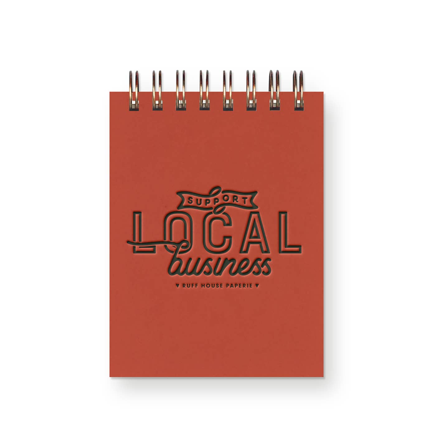 Custom Support Local Business Mini Jotter Notebook