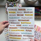 Books of the Bible Header Sticker Labels - BOHO