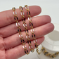 Ion Plated Stainless Steel Black & White Enamel Chain