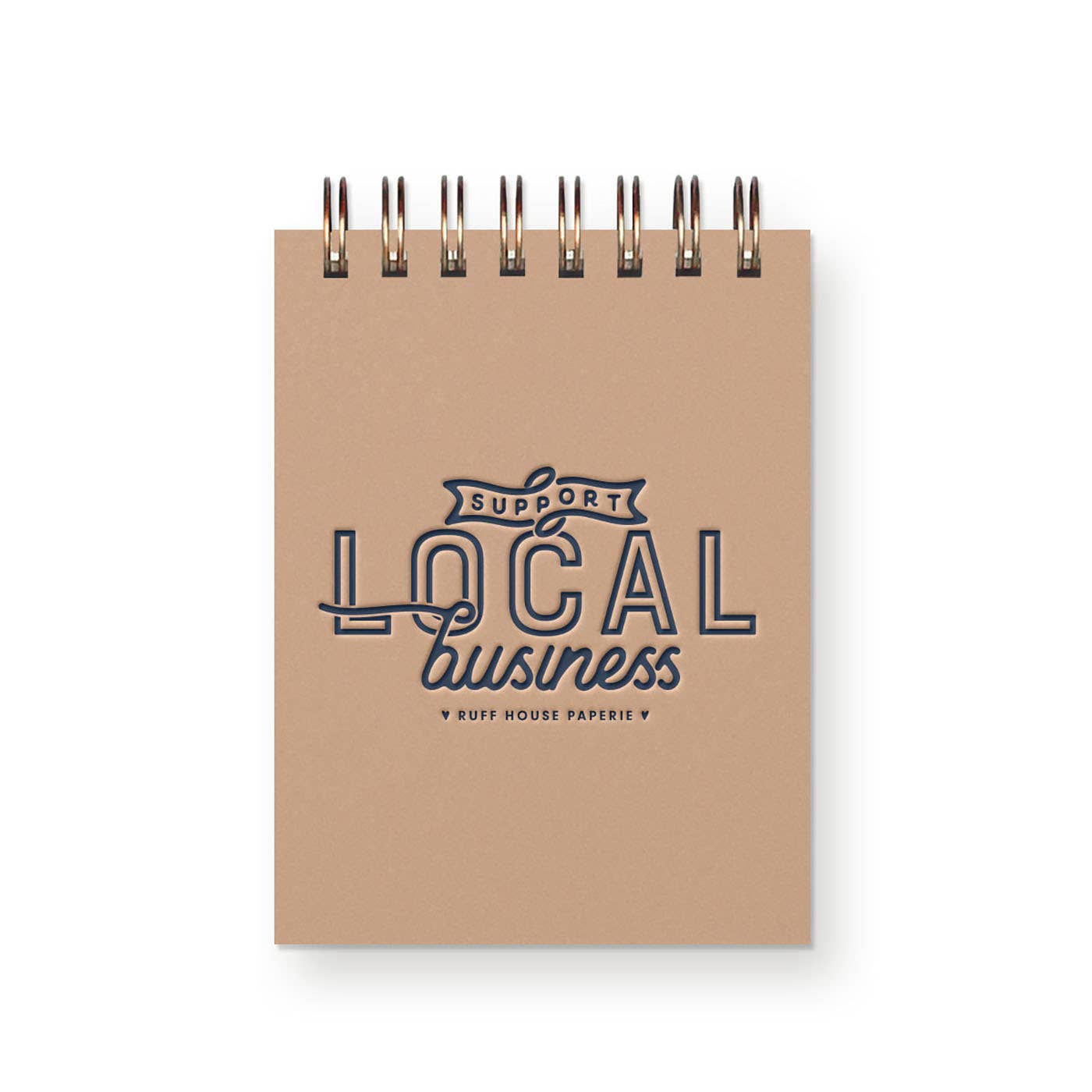 Custom Support Local Business Mini Jotter Notebook