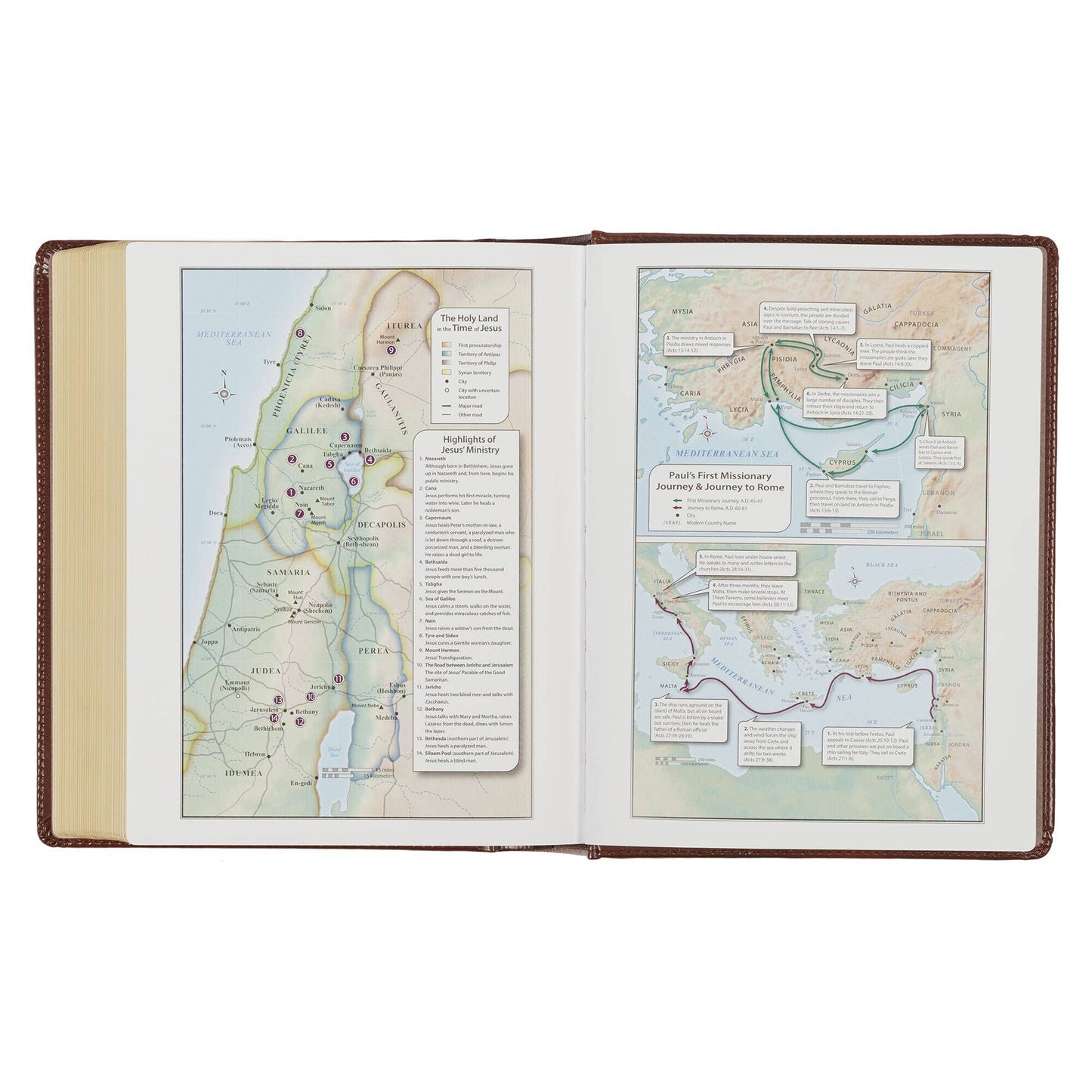 KJV Note-taking Bible Faux Leather HC, Brown