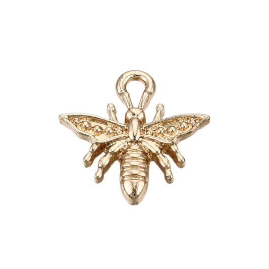 Gold Alloy Bee Charm