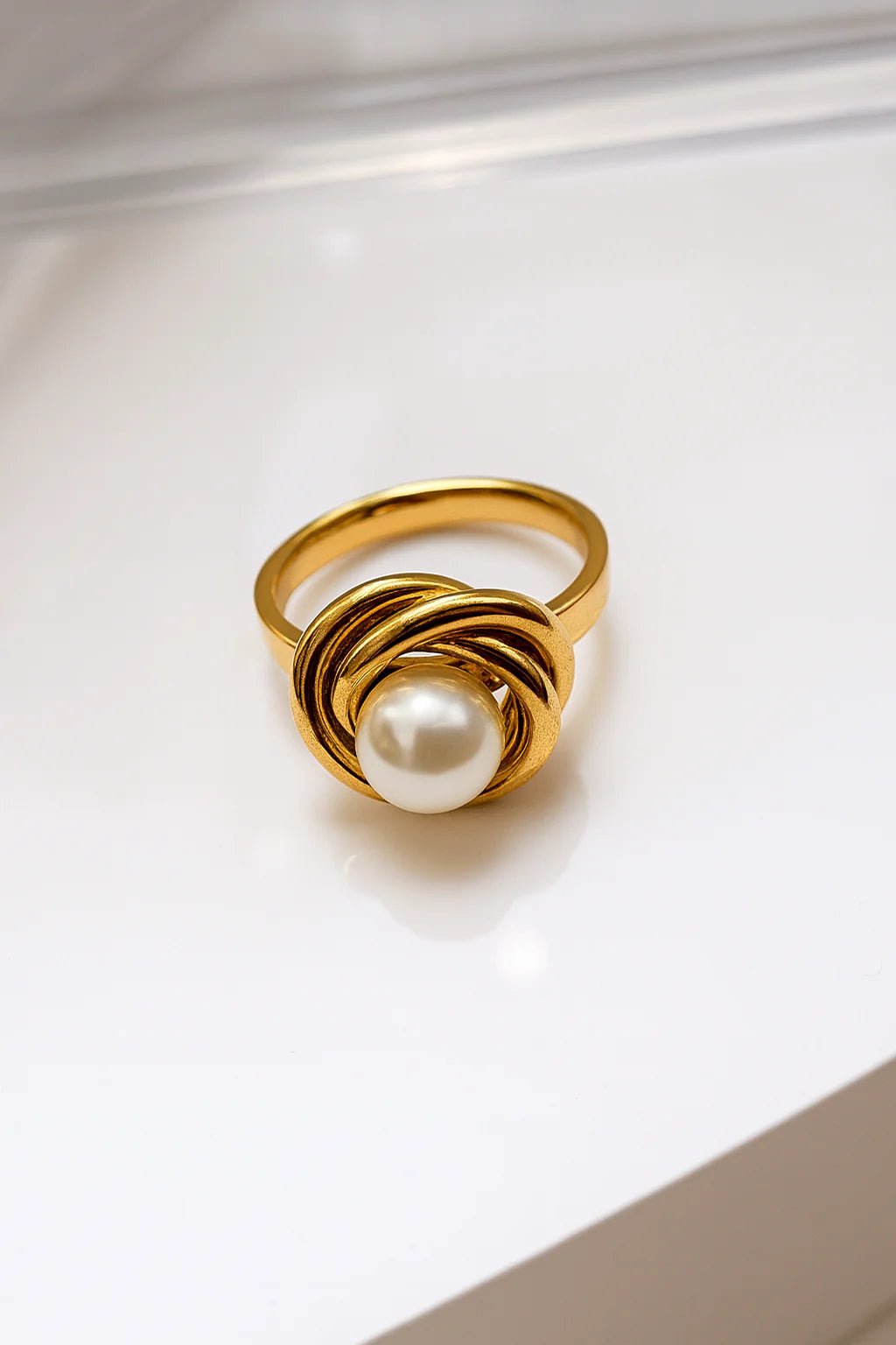 Eterna Pearl Knot Ring
