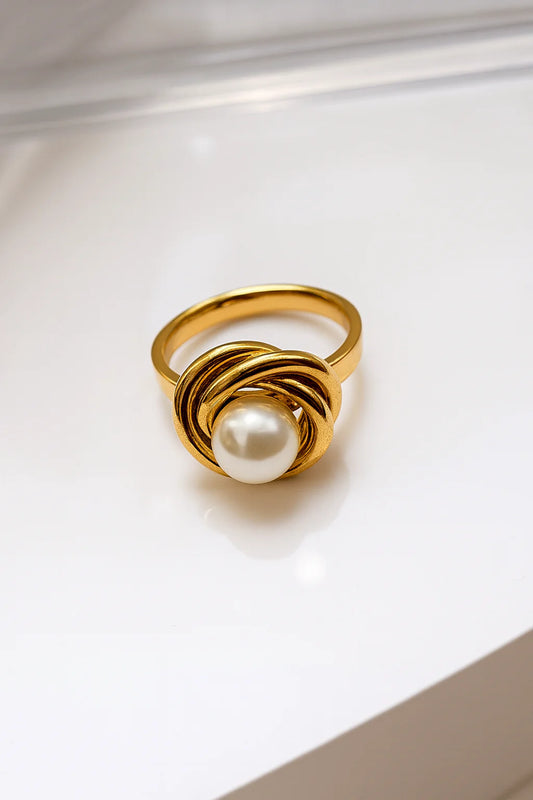 Eterna Pearl Knot Ring